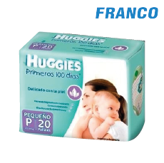 HUGGIES NATURAL CARE PRIMEROS DIAS X20UND