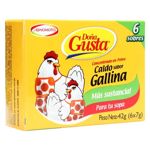 DOÑA GUSTA CALDO S/GALLINA X 6