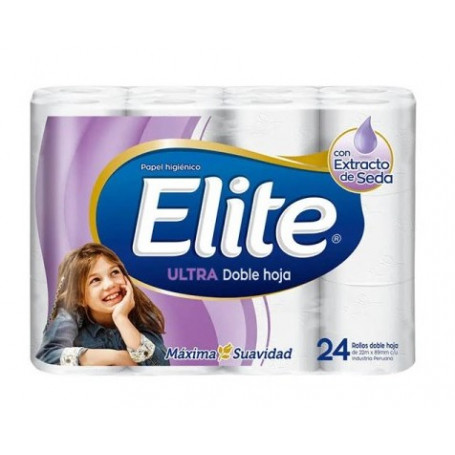 ELITE ULTRA DOBLE HOJA PAPEL HIGIENICO X24PZ