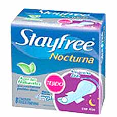STAYFREE NOCTURNA TEJIDO X 8 PZ